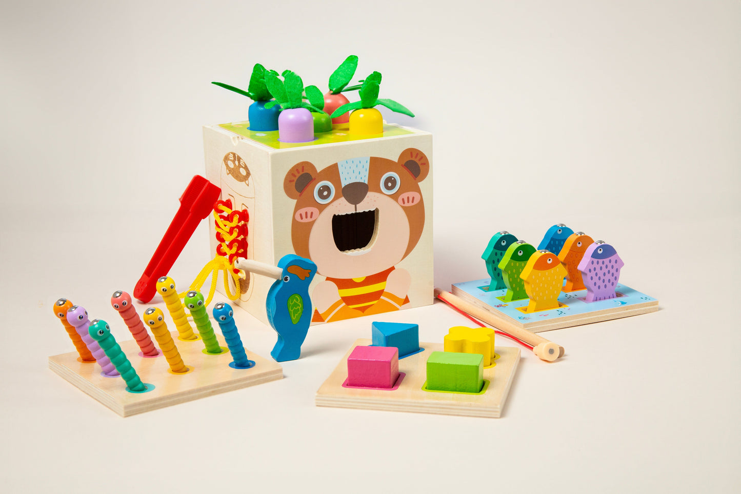 ChakaToys Montessori 8 in 1 Wooden Play Set